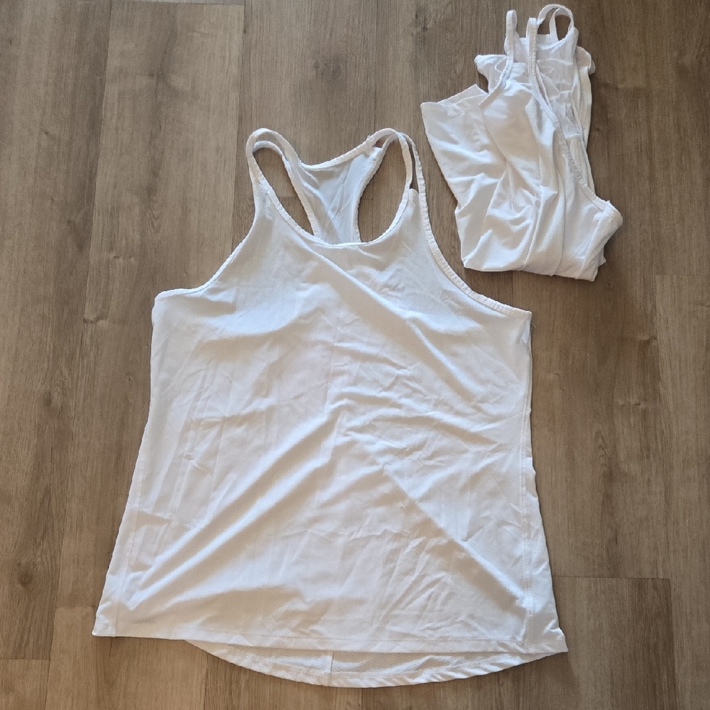 2 Women's White Tank Top